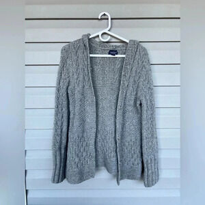 America Eagle 🦅 Women’s Hand Knit 100% Wool Sweater Cardigan Sz M